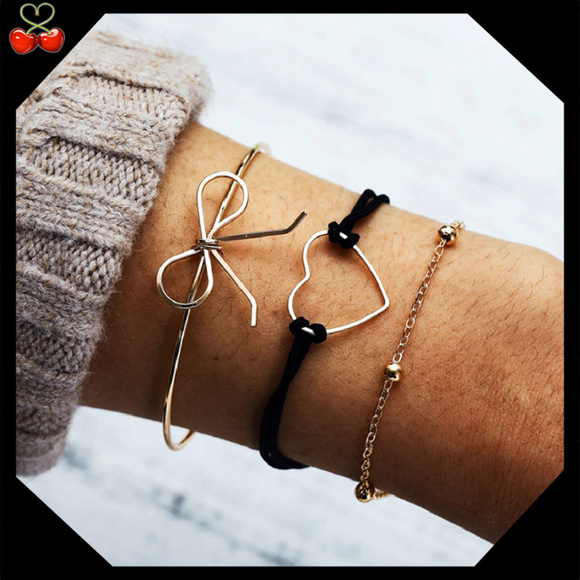 Mary's Cherries Boutique Jewelry - 🍒 Love BOW 🎀 Bracelet Set